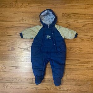 Vintage Notre Dame Fighting Irish Baby Bunting Snowsuit